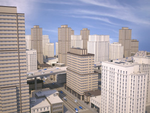 city district 02 3D Model