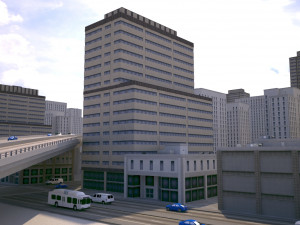 city district 02 3D Model