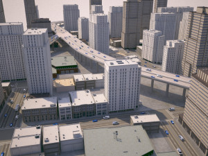 city district 02 3D Model