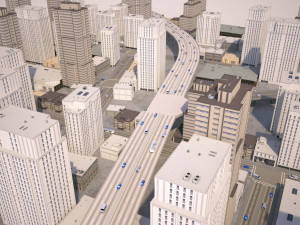 city district 02 3D Model