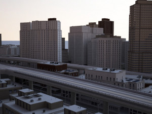 city scape 8 Model 3D