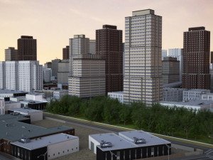 city scape 8 Model 3D