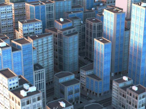 city scape 9 3D Model