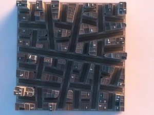 city scape 9 3D Model