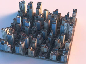 city scape 9 3D Model