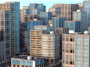 city scape 9 3D Model