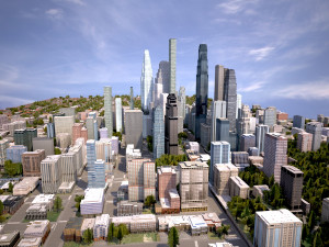 real time city 08 3D Model