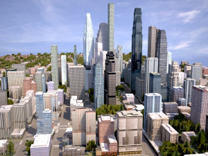 real time city 08 3D Model