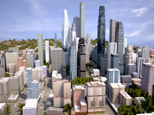 real time city 08 3D Model