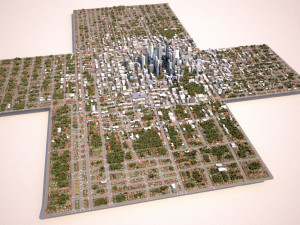 real time city 08 3D Model