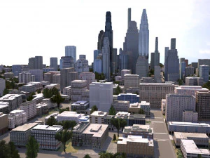 real time city 08 3D Model