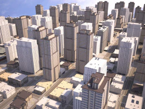 real time city 10 3D Model