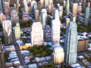 real time city 12 Model 3D