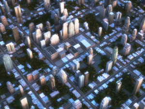 real time city 12 Model 3D