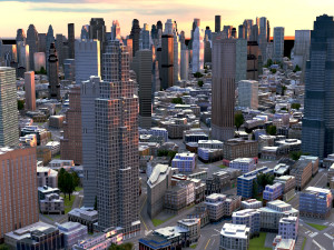 real time city 13 3D Model