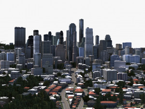 real time city 14 Modèle 3D