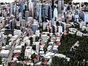 real time city 14 Modèle 3D