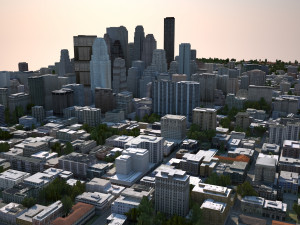 real time city 04 3D Model