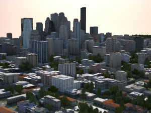 real time city 04 3D Модель