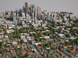 real time city 04 3D Модель