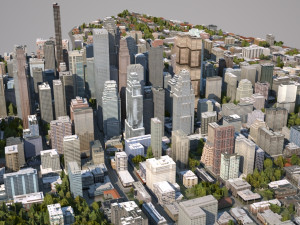 real time city 04 3D Модель