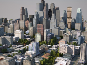 real time city 04 3D Модель