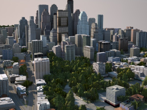 real time city 04 3D Модель