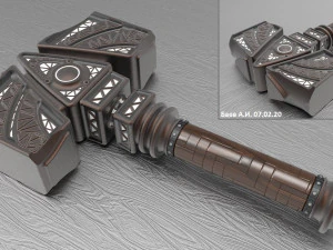 片手ハンマー - モデル 2301 3Dモデル