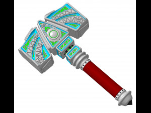 One-handed hammer - model 2301 3D Model
