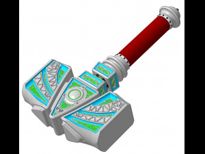 One-handed hammer - model 2301 3D Model
