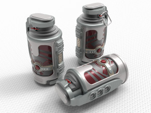 scifi grenade 3D Model