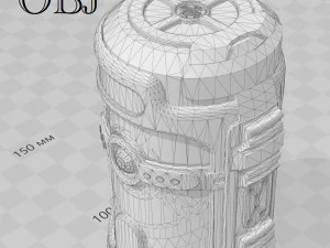 scifi grenade 3D Model