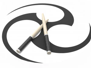 Taiko-Trommelstock 3D Modell