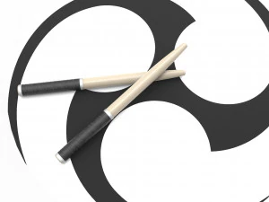 太鼓鼓棒 3D 模型