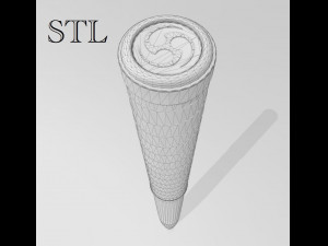 taiko drum stick 3D मॉडल