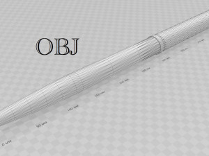 taiko drum stick 3D मॉडल