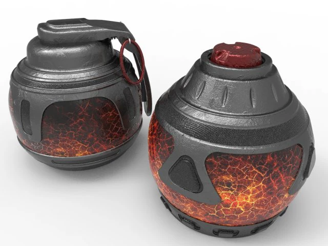 手榴弾混合キット - 1321 3Dモデル .c4d .max .obj .3ds .fbx .stl .blend 