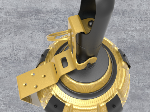 Frag gold grenade 3D Model