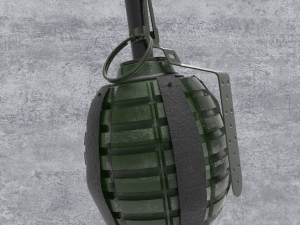 Frag gold grenade 3D Model