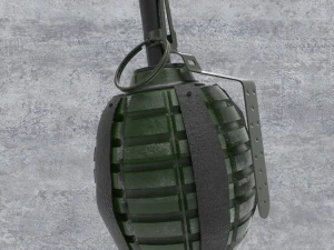 Frag gold grenade 3D Model