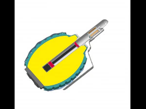 Frag gold grenade 3D Model
