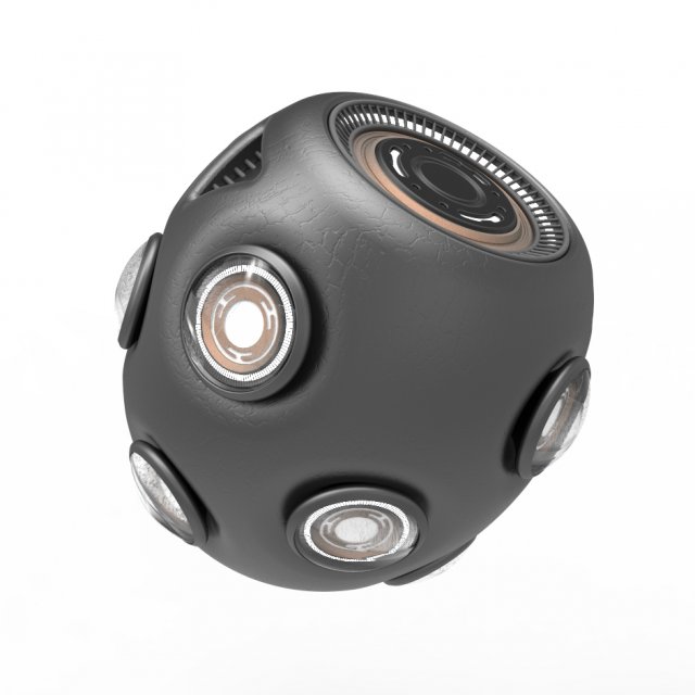 Contact grenade - 2906 3D Model .c4d .max .obj .3ds .fbx .stl .blend 