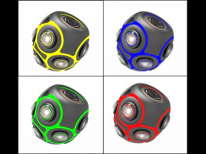 接触手榴弹 - 2906 3D 模型