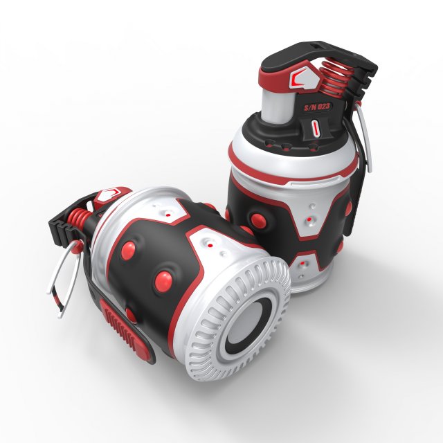 Sci-fi grenade - hornet 023 Modelo 3D .c4d .max .obj .3ds .fbx .stl .blend 