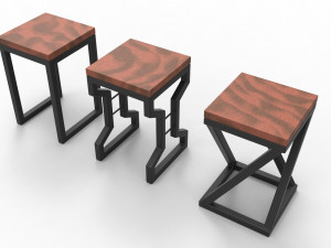 LOFT - The stool M1x10 3D Model