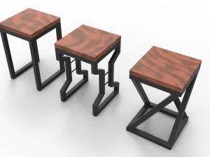 LOFT - The stool M1x10 3D Model