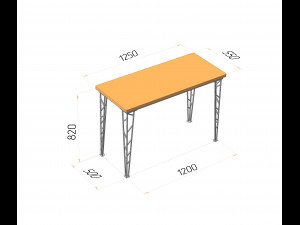 INDUSTRIAL - The table M1x10 3D 模型