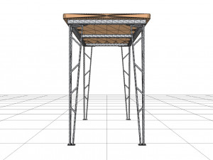 INDUSTRIAL - The table M1x10 3D 模型
