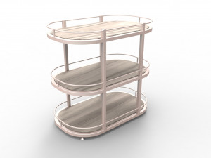 LOFT - Three-tiered table M1x10 Modèle 3D
