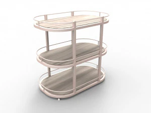 LOFT - 三段テーブル M1x10 3Dモデル